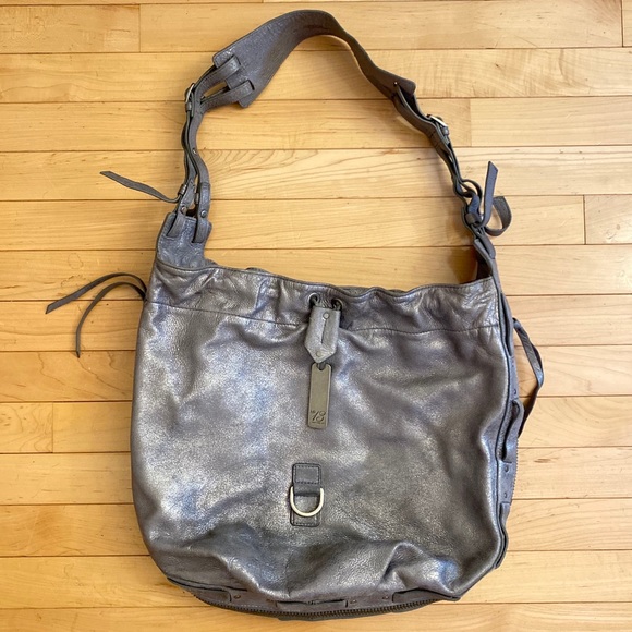 Botkier New York Silver Metallic Hobo Bag - Picture 1 of 9